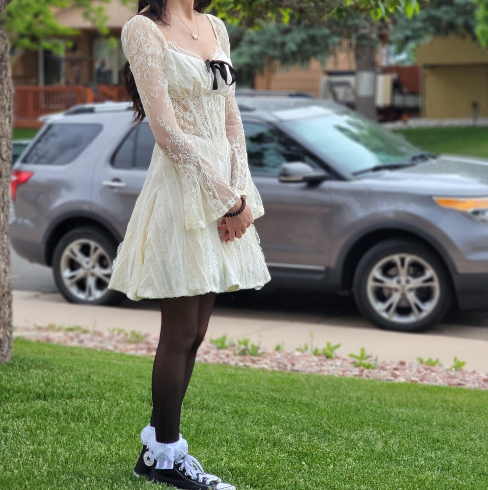 Lacemade Chantilly Cream Corset Dress Size XS
